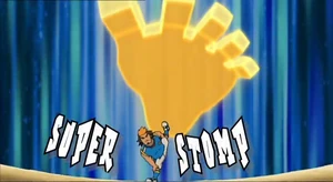 Super Shikofumi shown as "Super Stomp".