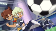 Netan blocking Tenma.