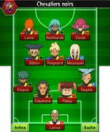 Formation dans le jeu Inazuma Eleven GO Chrono Stones.