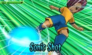 Sonic Shot in Inazuma Eleven GO's English game localization.