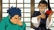 Sakamoto sneezes over Nishiki.