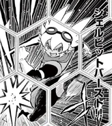 Shellbit Burst in chapter 25 of the Inazuma Eleven GO manga.