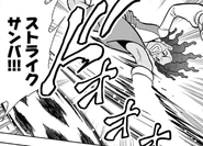 Strike Samba in chapter 16 of the Inazuma Eleven Baku Gaidenshuu manga.