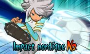 Impact Nordique N2 dans le jeu Inazuma Eleven GO Chrono Stones.