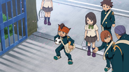 Endou's first arrival at Raimon.