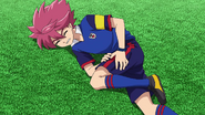 Nosaka fakes injury.