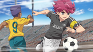 Nosaka dodges Goujin.