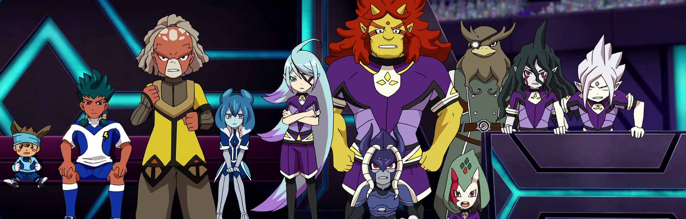 The team Earth eleven Inazuma eleven go galaxy