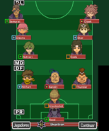 Formación del Shuriken en Inazuma Eleven (Versión Japonesa y Americana)
