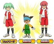Artwork de JP, Fei y Gabi en la película Crossover