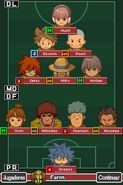 Formación del Farm en Inazuma Eleven (Versión Europea) e Inazuma Eleven 2