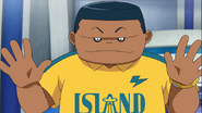 Cliff con el uniforme del Raimon Isla Remota