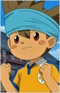 JP con el uniforme de Defensa del Raimon