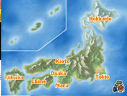 Mapa de japón en el juego