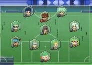 Formación del Raimon con Fei, Vladimir y los Duplicados.