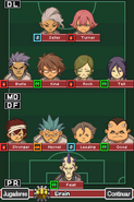 Formación del Brain en Inazuma Eleven (Versión Europea) e Inazuma Eleven 2