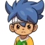 Con el uniforme de portero del Nuevo Inazuma Japón en su versión Miximax