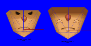 Comparación del modelo 3D de la cara de Sam