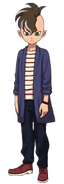 Artwork de Caleb en Inazuma Eleven Ares con su ropa casual