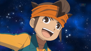 Endou in the space.