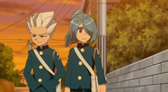 Gouenji and Kazemaru.