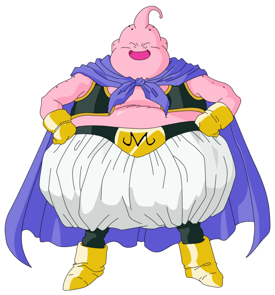 Transparent Majin Buu Png - Kid Buu Fat, Png Download - 668x657(#6826796) -  PngFind