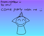 Invitation for you (If clicked, unlocks Toasted Rainbow Sandwich)