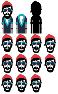 Oua's Axe Boat sprite sheet.