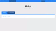 Mixlist menu.