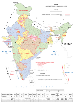 India Administrative Divisions 1951