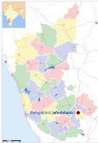 Karnataka locator map