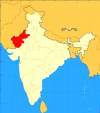 India Thar locator map