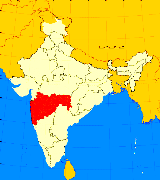 Maharashtra state map in marathi