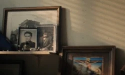 A photo of Mutt in uniform was kept next to an image of his grandfather.