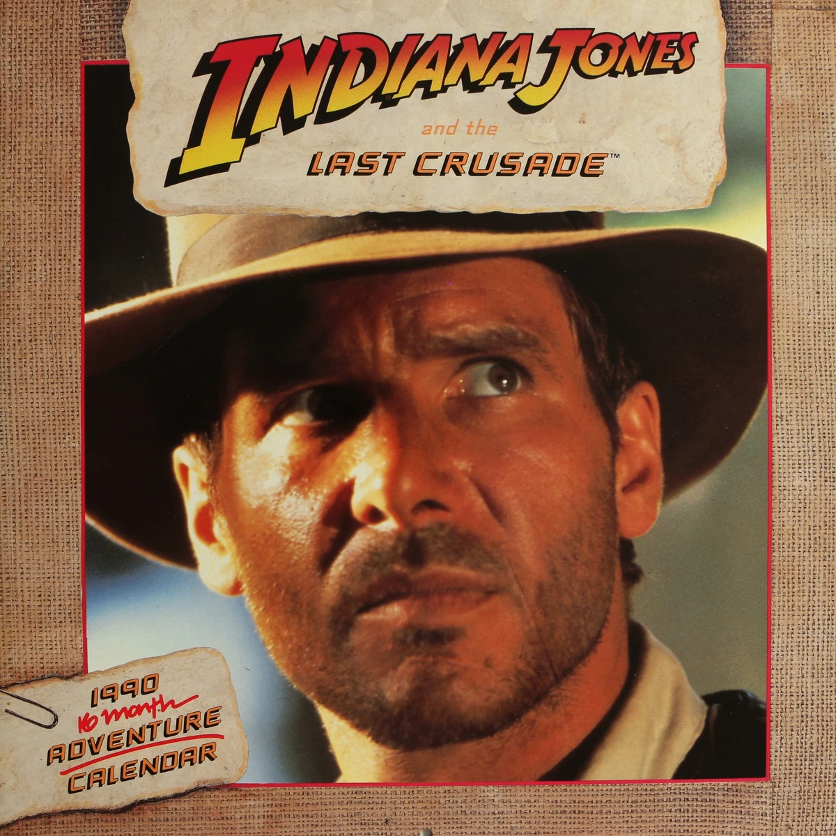 Indiana Jones and the Last Crusade 1990 Adventure Calendar Indiana