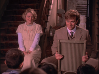 Indy visiting 's school under the alias of 'Nils Anderson'.