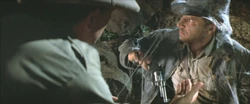 Indy surrenders his M1917 to Belloq.