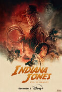 Indiana Jones and the Dial of Destiny Disney+ Poster