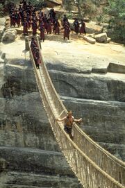 Temple Guards on bridge