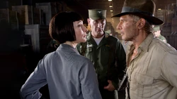 Irina Spalko and , two rivals during the search of .