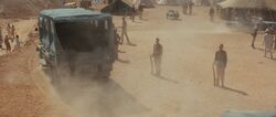 Truck circling