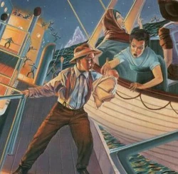 Indiana Jones aboard the Titanic.