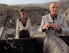 Walter Donovan and Elsa Schneider searching for the Canyon of the Crescent Moon.