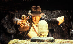 Indy readies himself to grab the .