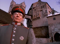 Otto Richter welcomed Dusterstadt's newest inmate.