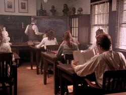 A classroom of the school.