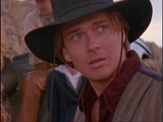 Dressed up as cowboy 'Slim'.
