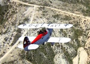 German biplane