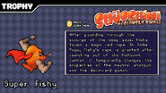 Super Fishy's trophy page, as seen in Indie Pogo