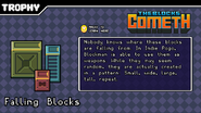 Blockman's Hard Mode trophy, showing the colors and sizes of block he can dropeth